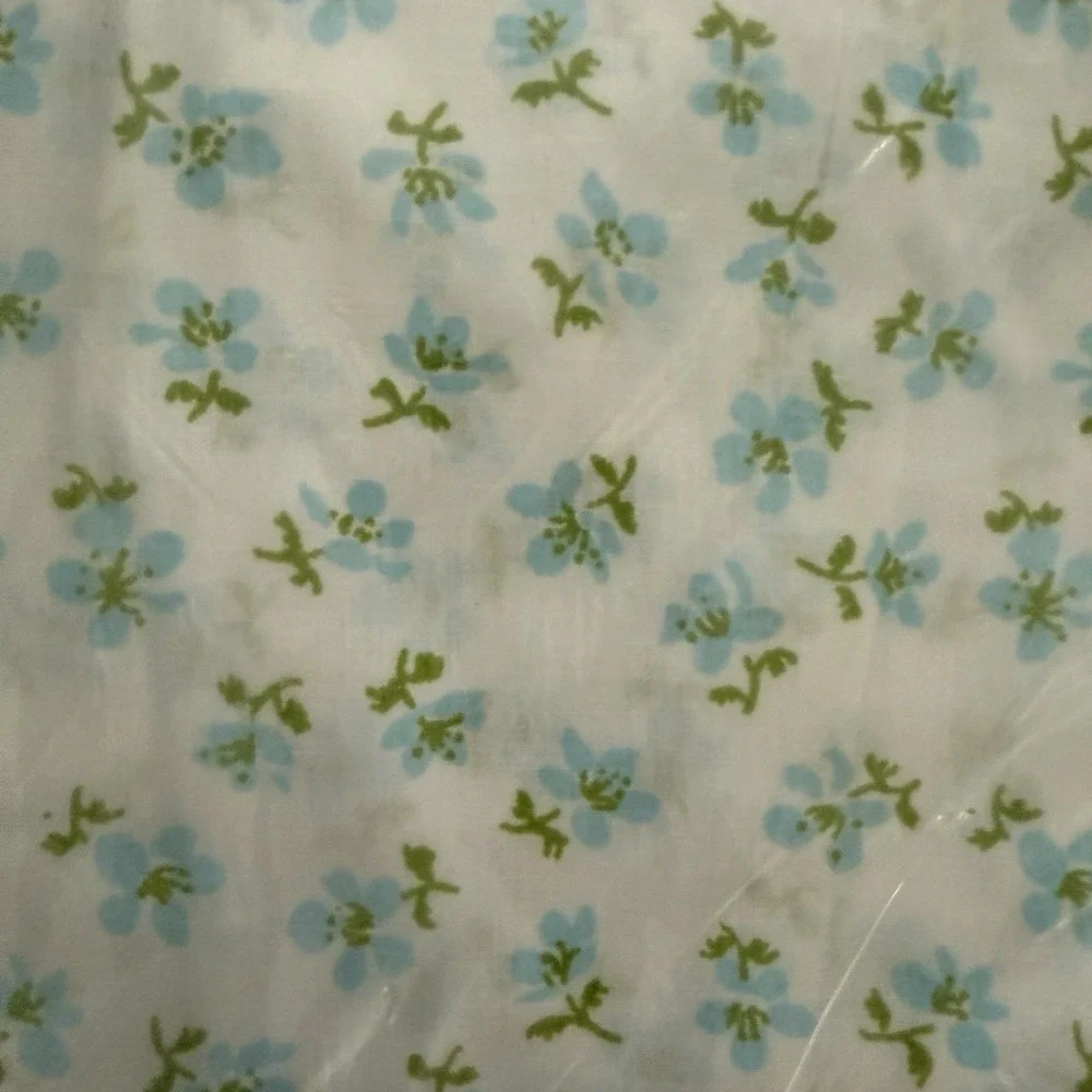 Fieldcrest Vintage Double Fitted‎ Sheet Polycotton Floral No Iron Sealed New USA